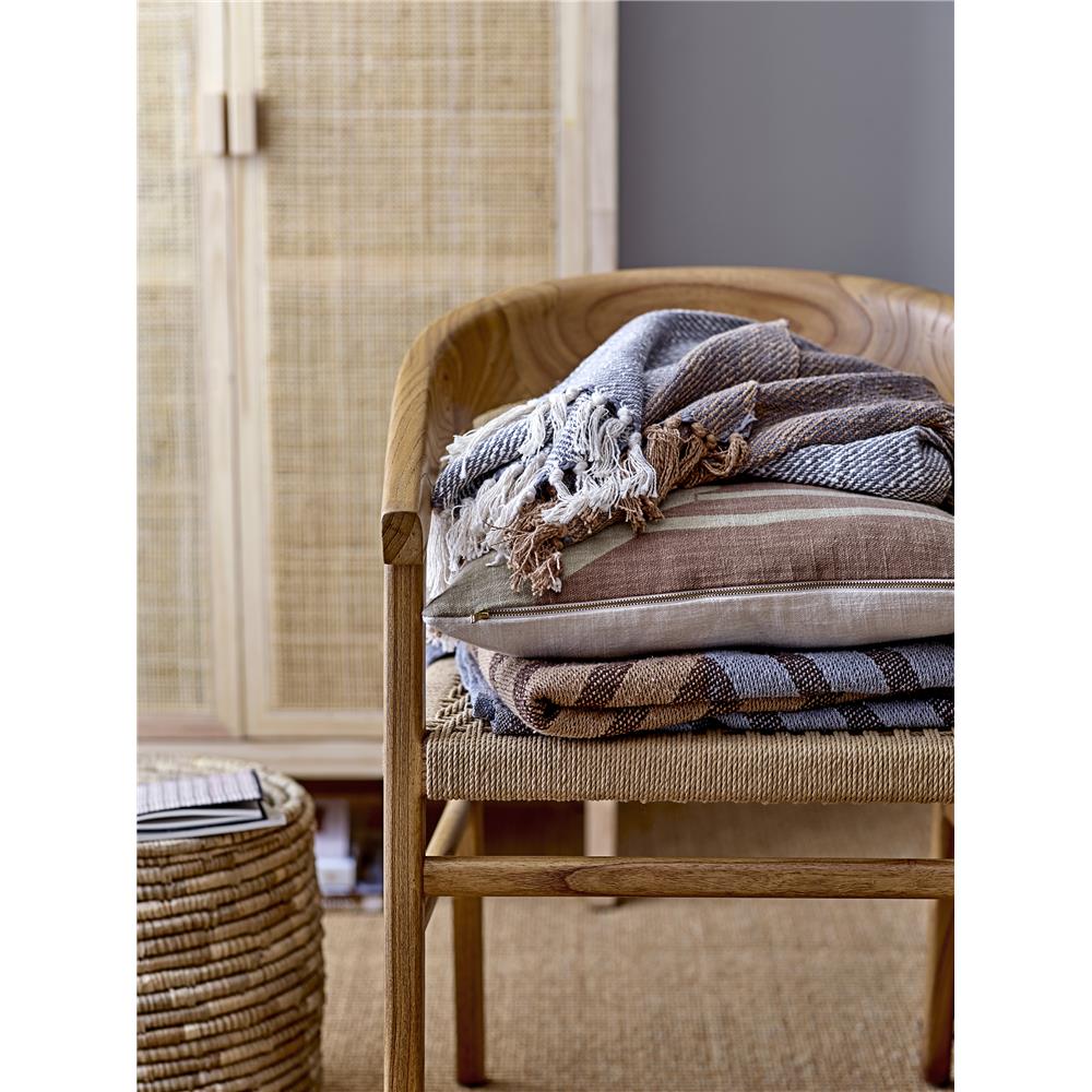 Bloomingville Eta Kissen Baumwolle Beige 45 x 45 cm Sofakissen Dekokissen