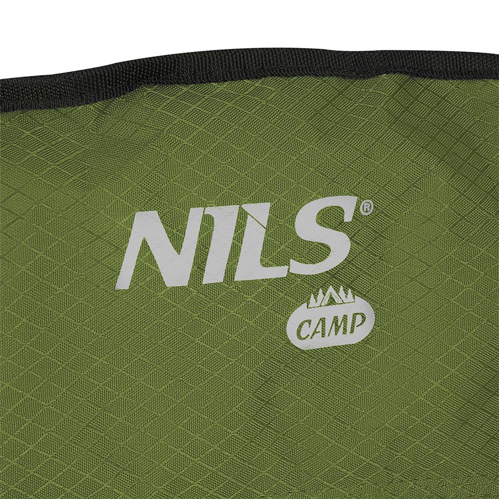 NILS CAMP Campingstuhl Grün - gepolsterter Klappstuhl mit Tasche für Camping, Garten & Angeln
