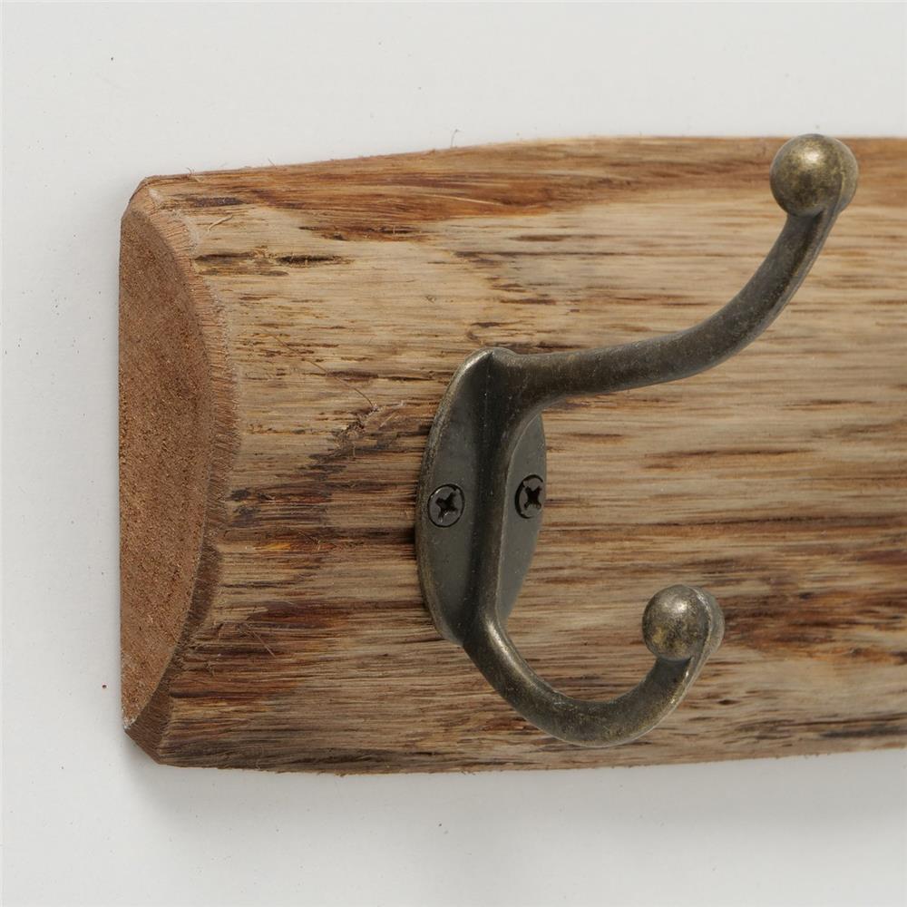 BOLTZE Garderobenleiste Brando Eichenholz 5 Haken 10 x 55 cm