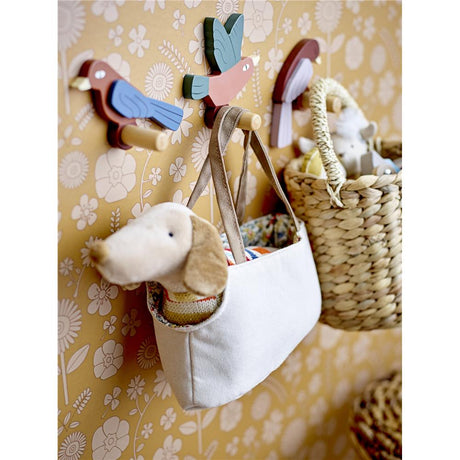 Bloomingville MINI Lewi Haken mit Vogelmotiv, 3 Stück aus Holz