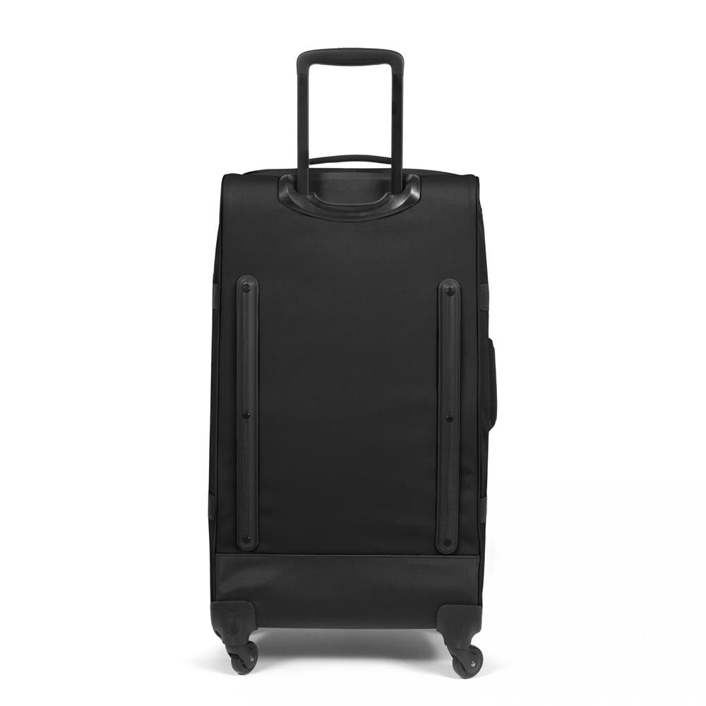 Eastpak TRANS4 L, Großer Reisetrolley, Black (schwarz), 80L, Rollkoffer mit 4 Rädern und TSA-Schloss