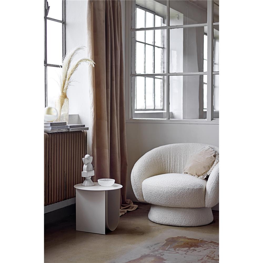 Bloomingville Cher Beistelltisch Grau Metall 43x38cm modernes schlichtes Design