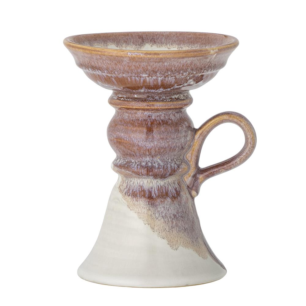 Bloomingville Soreyah Kerzenhalter, Rose, Steingut D15,5xH19 cm