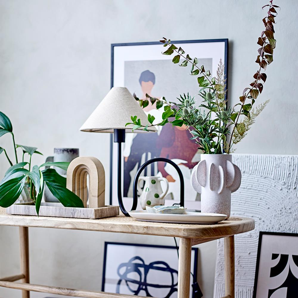 Bloomingville Majsa Tablett – braunes Marmor-Tablett, 38x18 cm, vielseitig & lebensmittelgeeignet