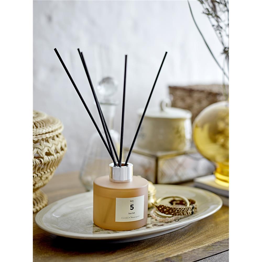 Bloomingville NO. 5 - Sea Salt Duftstäbchen, Braun, Duftflüssigkeit, Meersalz, Jasmin, Marine