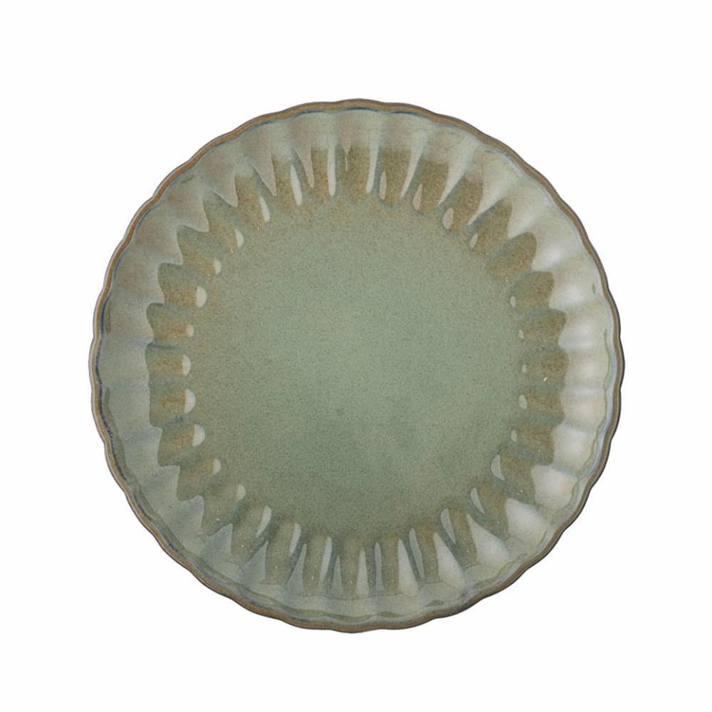 Bloomingville Latina Teller, Grün, 20 cm, Steingut, dänisches Design