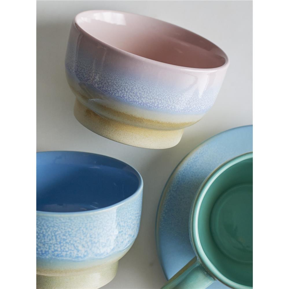 Bloomingville Safie Schale Blau 300ml Steingut spülmaschinenfest Schüssel