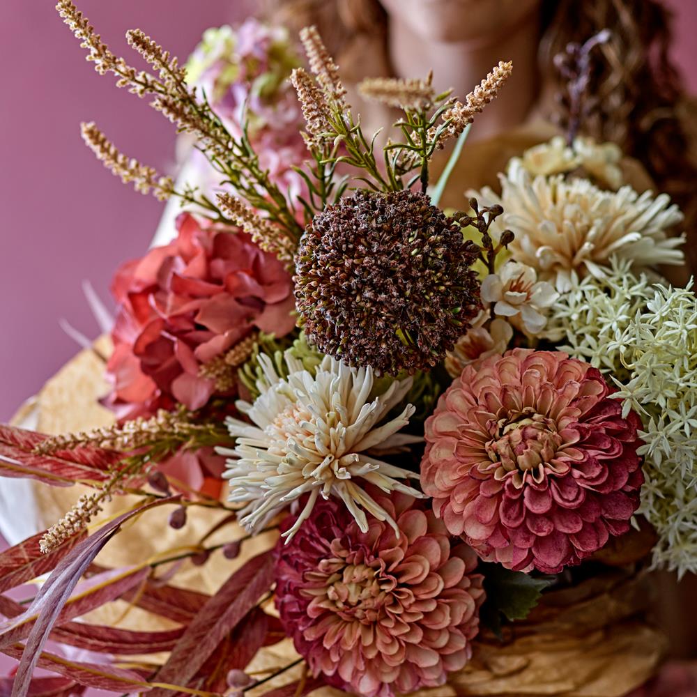 Bloomingville Chrysantemum Kunstblume Stiel Natur 54cm