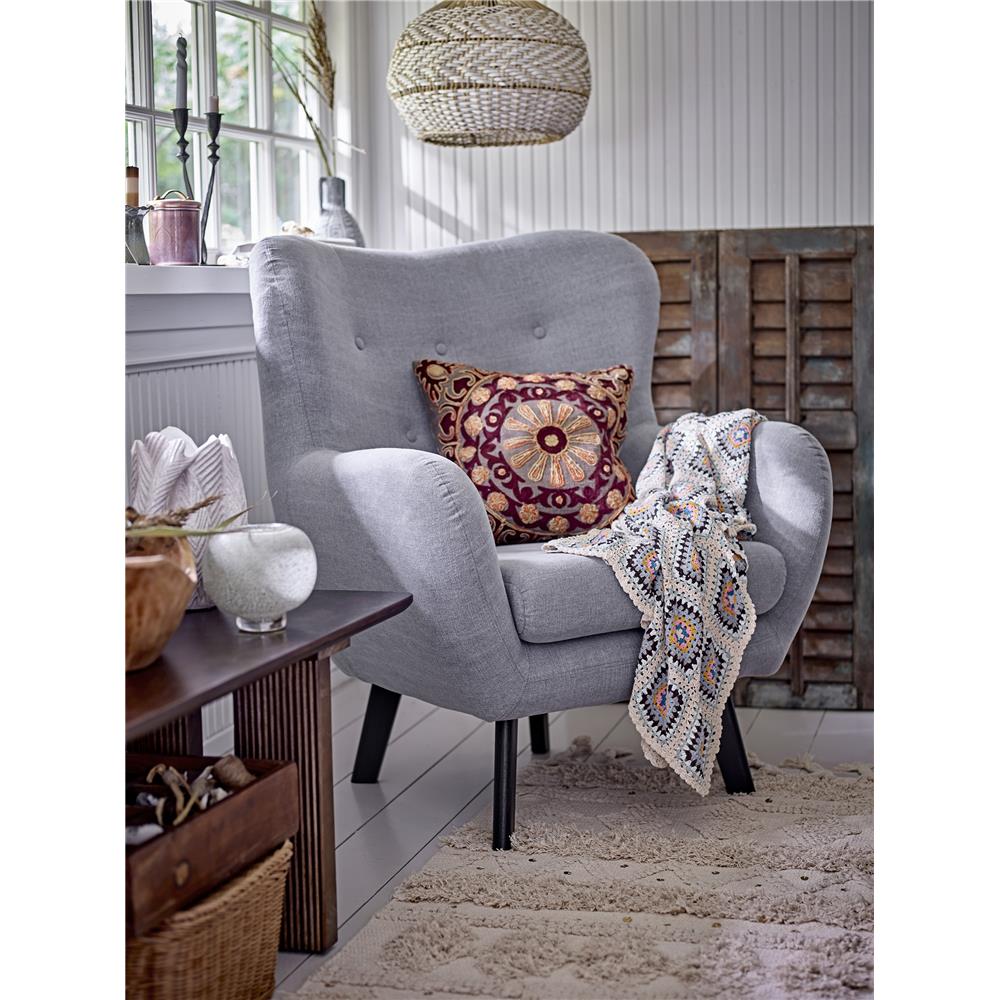 Bloomingville Saia Vase in Gold, 14cm, aus Glas, mit Schimmereffekt