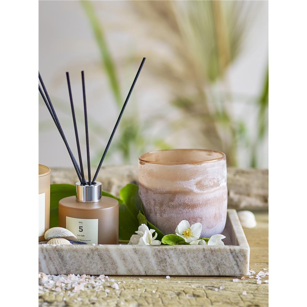 Bloomingville NO. 5 - Sea Salt Duftkerze, Braun, aus natürlichem Wachs, 390g