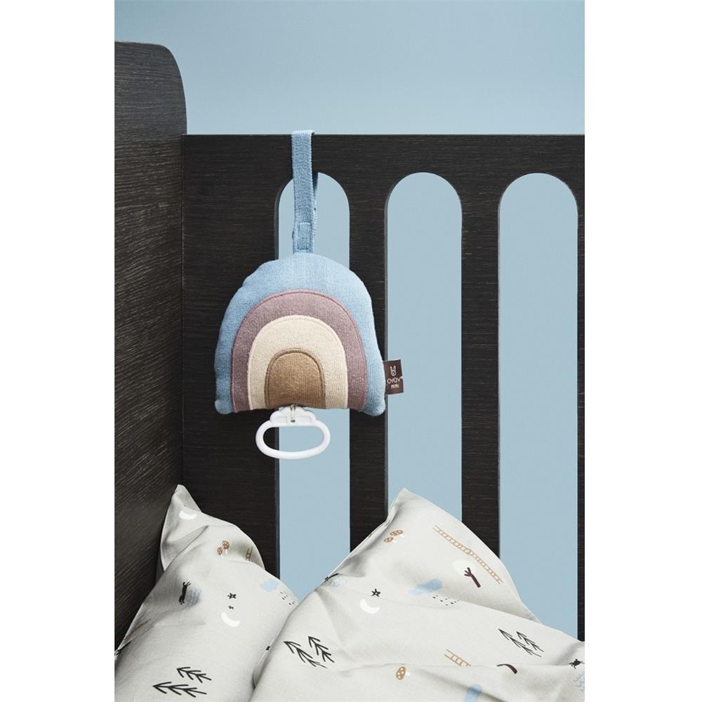 OYOY Mini - Musikmobile Regenbogen, Spieluhr, aus Baumwolle