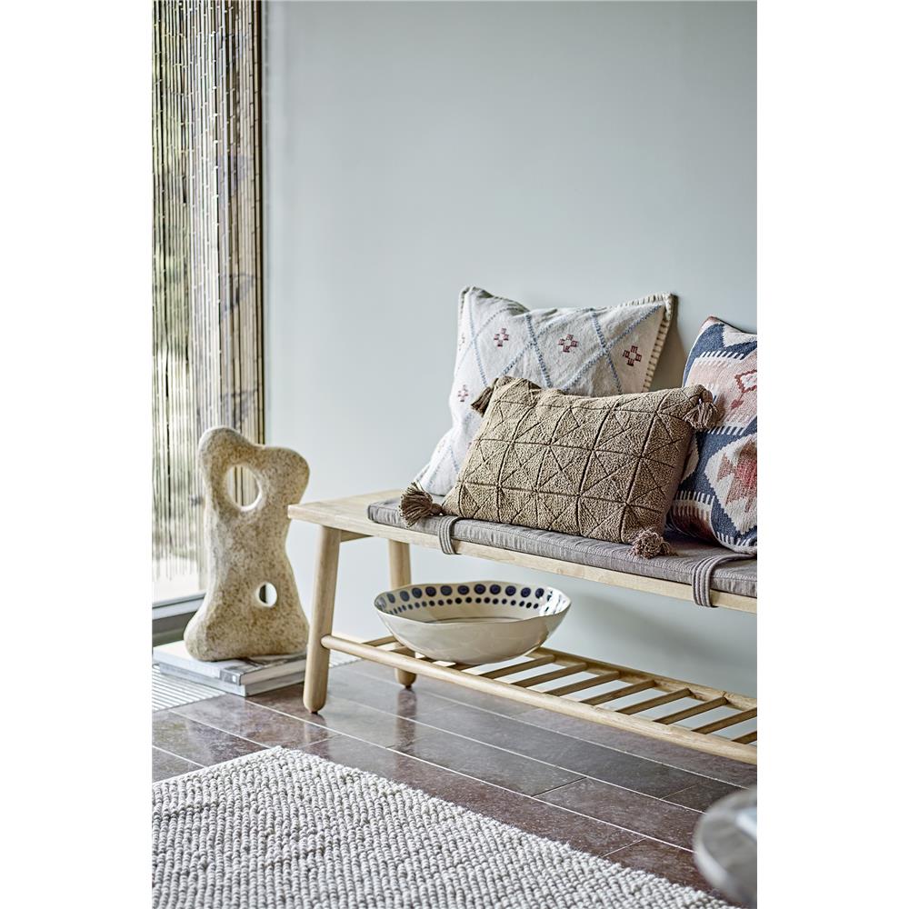 Bloomingville Raheen Dekoskulptur in Natur, 25x50 cm, aus Steingut