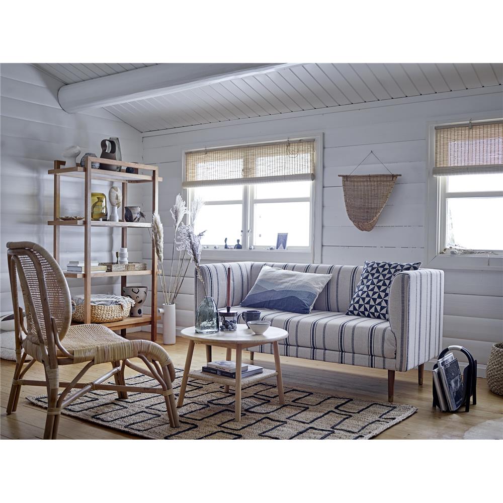 Bloomingville Dekovase Ciggi 11 x 36 cm Weiß Steingut Vase Blumenvase dänisches Design