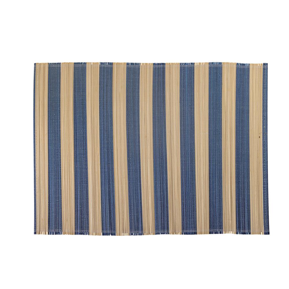 Bloomingville Marola Platzdeckchen 4er Set – Bambus, Blau, 45x35 cm