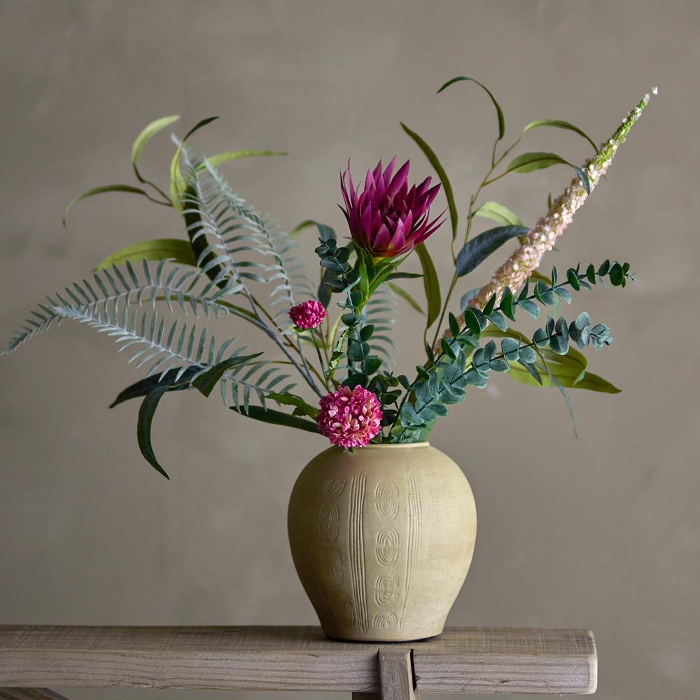 Bloomingville Taym Deko‑Vase natur D20 cm aus Terrakotta – dekorative Vase für Wohnzimmer & Flur