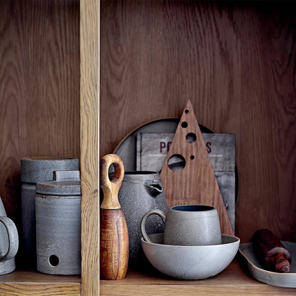 Bloomingville Martim Salz- und Pfeffermühlen-Set – Naturbelassenes Akazienholz, 2er Set mit Grifföffnung