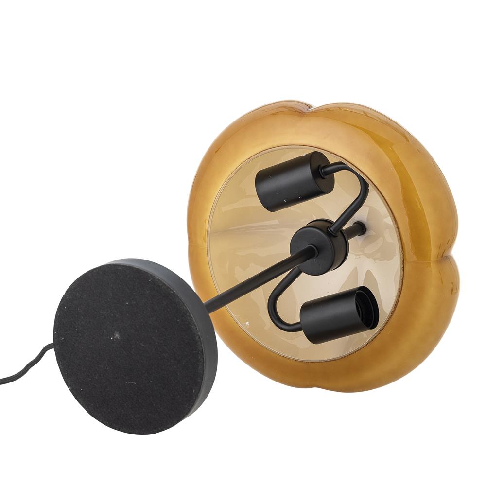 Bloomingville Kinoko Tischlampe Gelb Glas Pilzform 47cm