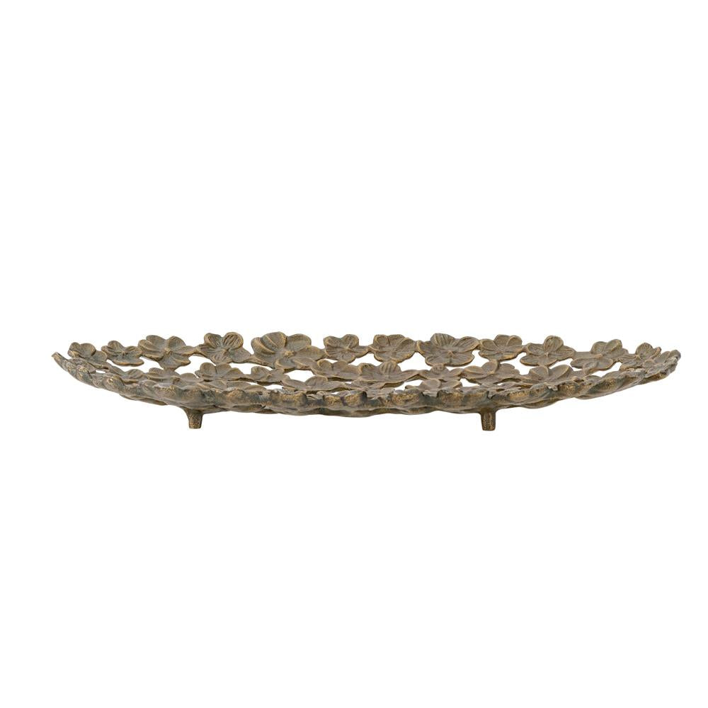 Bloomingville Micha Tablett Messing Aluminium 43,5x25 cm Dekotablett