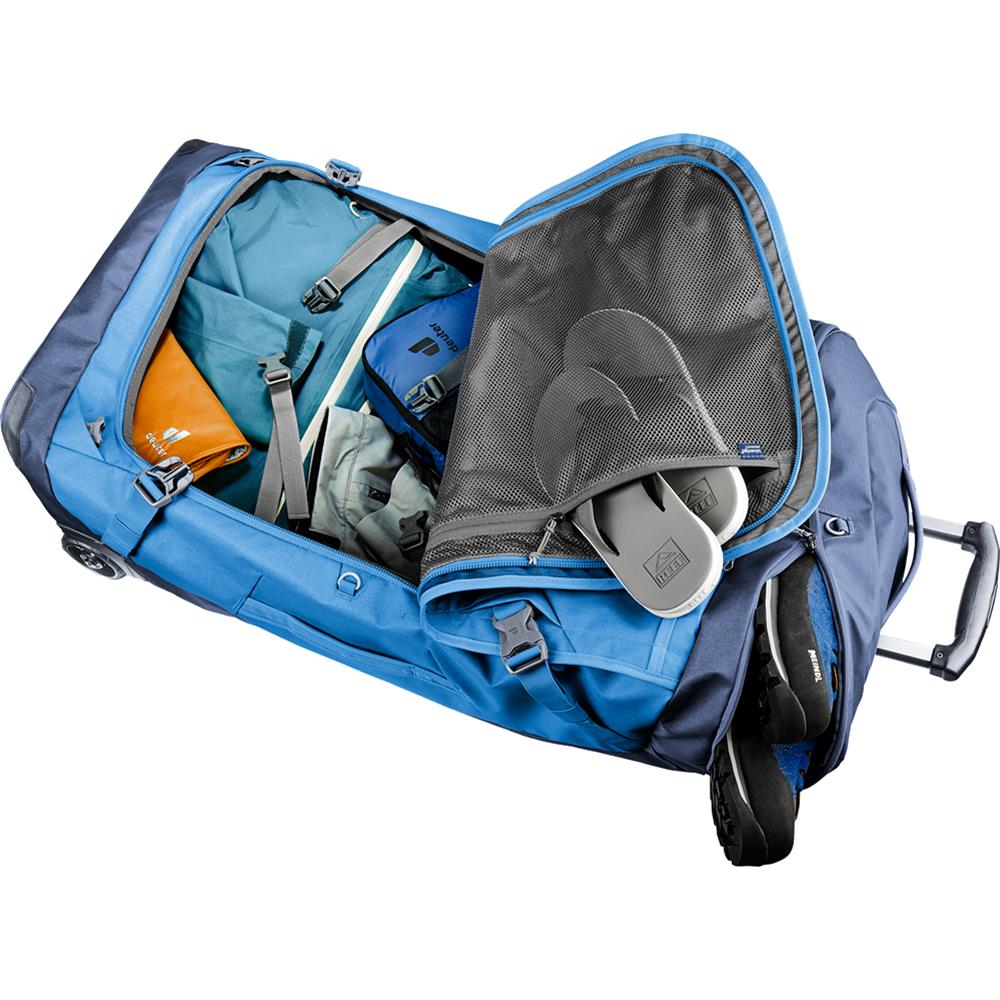 deuter Duffel Pro Movo 90, Reisetrolley, neptune-nightblue (blau), Rollkoffer mit 2 Rädern