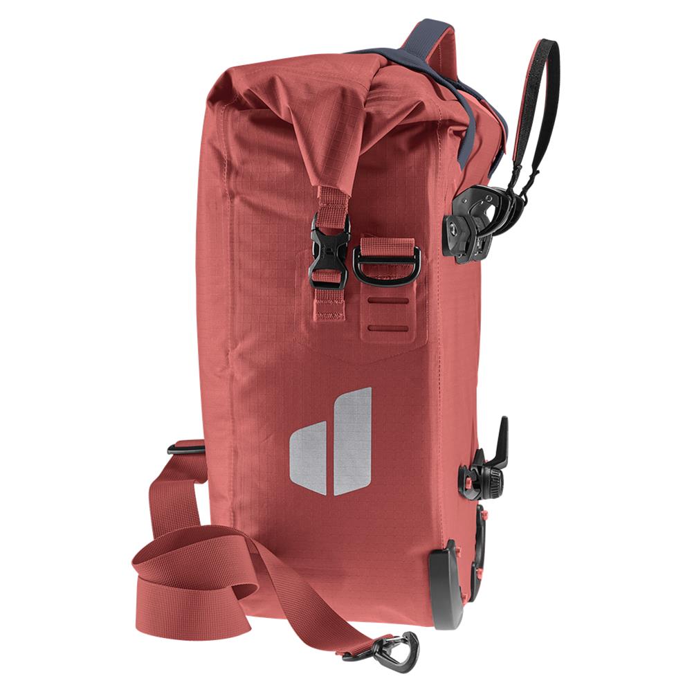 deuter Weybridge, Fahrradtasche, redwood (rot), 20L+5L, mit Bagfix-Halterung