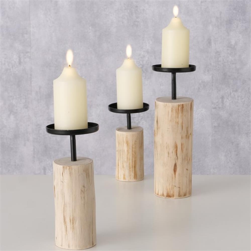 BOLTZE Kerzenleuchter Tempe, 3er Set