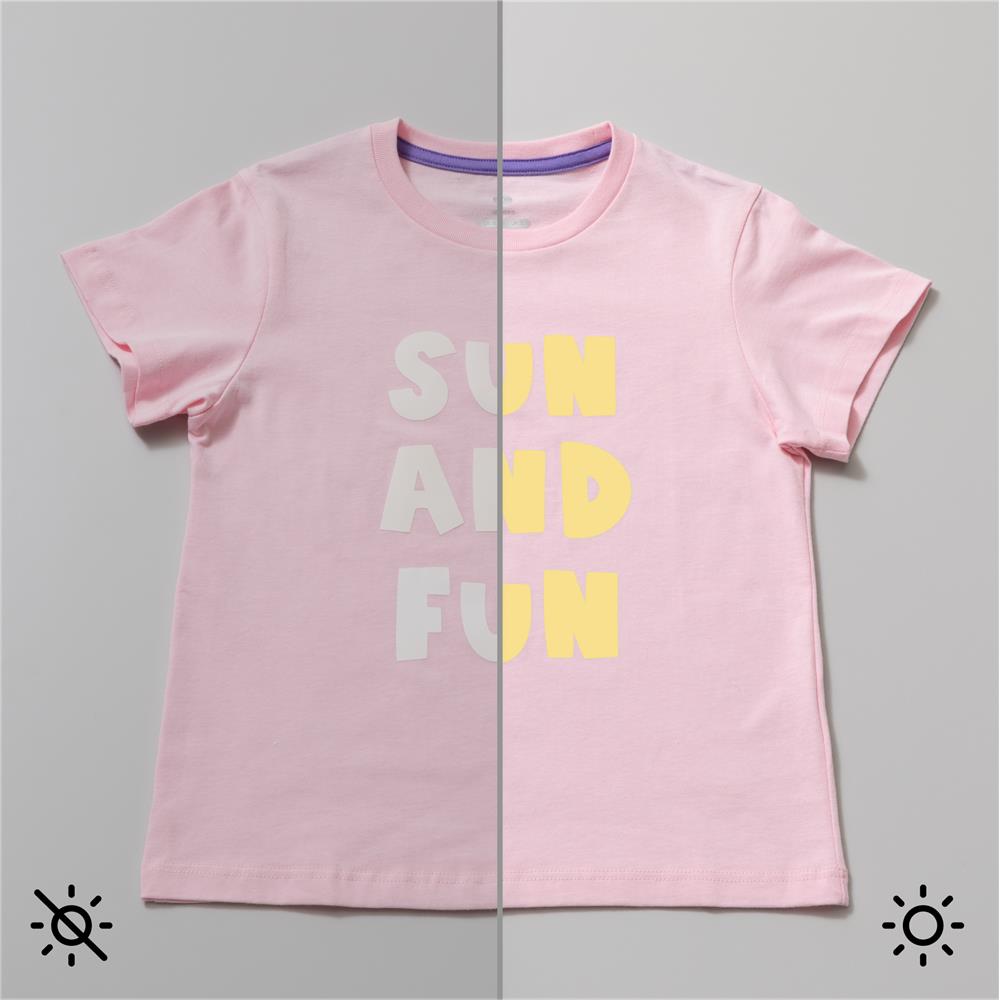 Cricut Iron-On mit UV-aktivierter Farbveränderung in Weiß - Gelb 1 Rolle 30,5x48,2cm