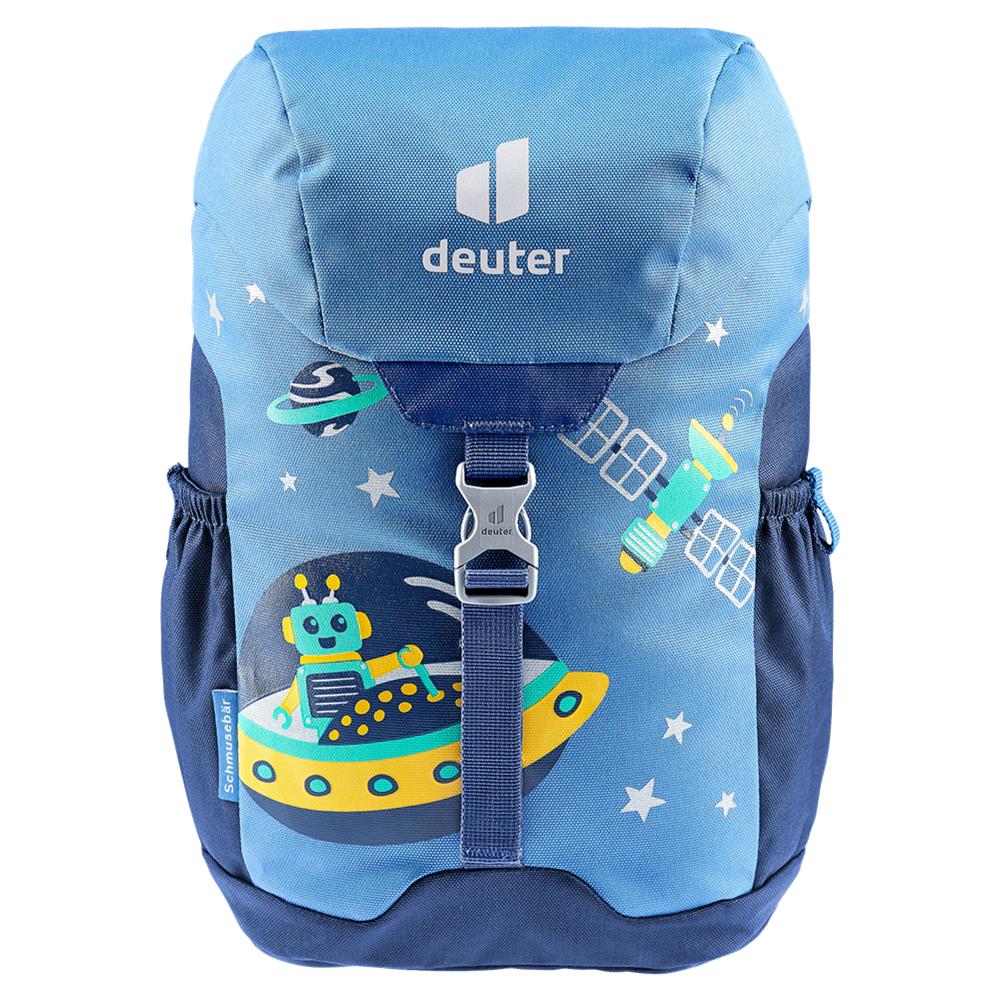deuter Schmusebär, Kinderrucksack, Weltall (blau), Kindergartenrucksack