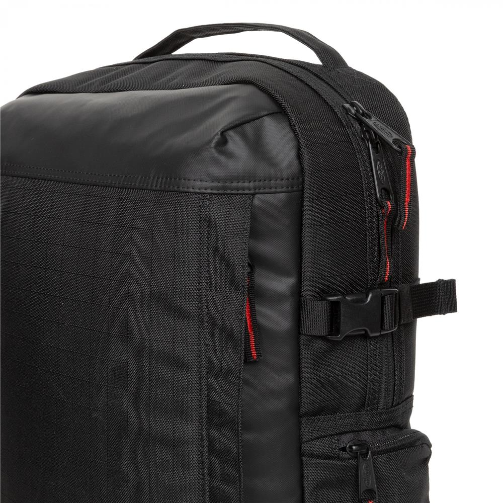 Eastpak TECUM M, Rucksack, CNNCT Rip Black (schwarz), 19L, mit Flaschenhalter und Laptopfach