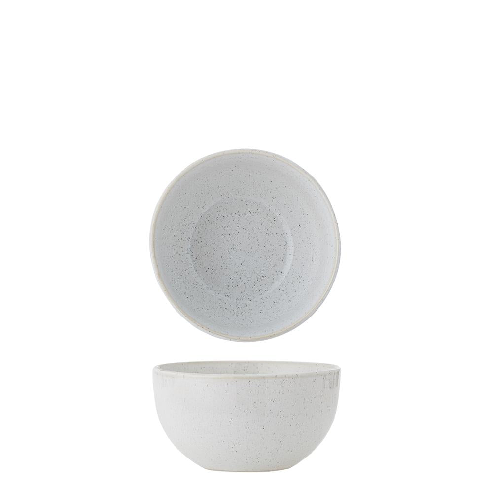 Bloomingville Addison Schale Weiß Steingut 475 ml skandinavisch