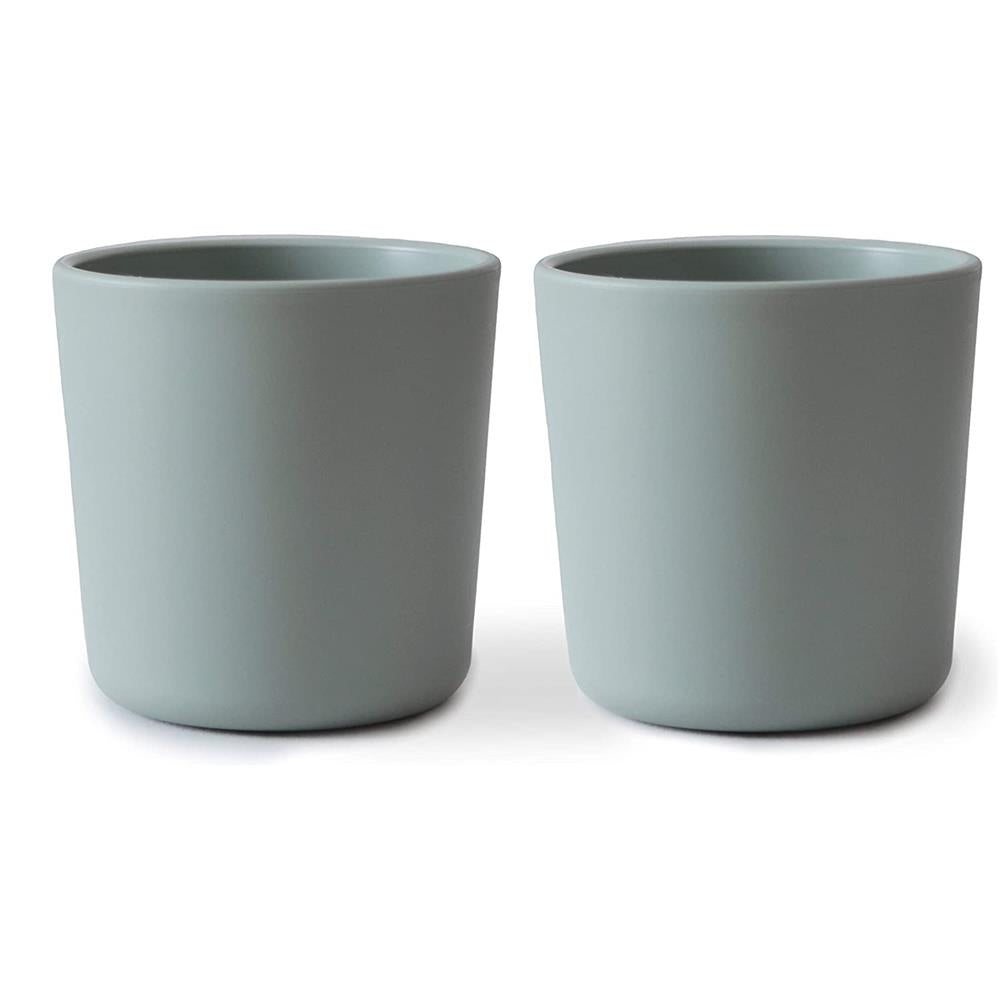 Mushie Trinkbecher 2er Set, Sage, BPA-frei