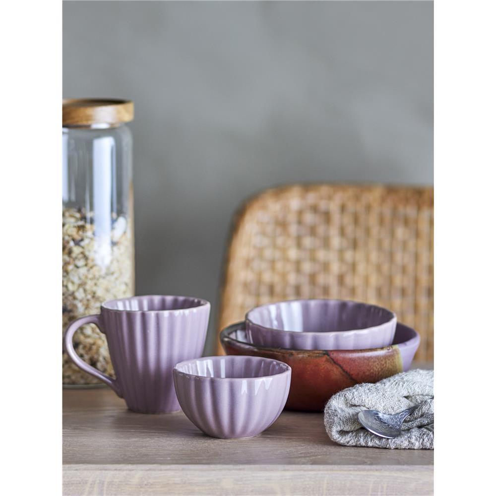 Bloomingville Latina Becher, Rose, Steingut, 220 ml, Tasse, dänisches Design