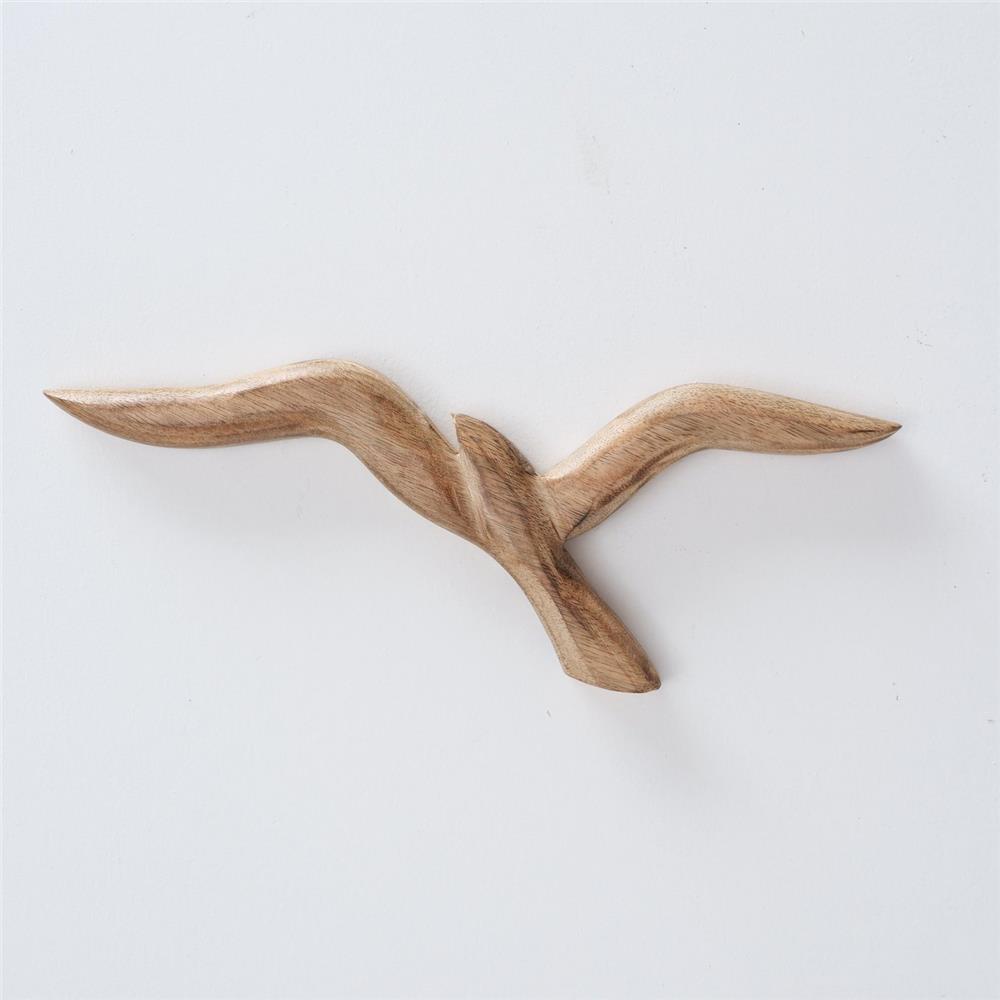 BOLTZE Wandobjekt Möwe Seagull 2er Set Wanddeko Vögel aus Holz Maritimes Skandinavisches Design