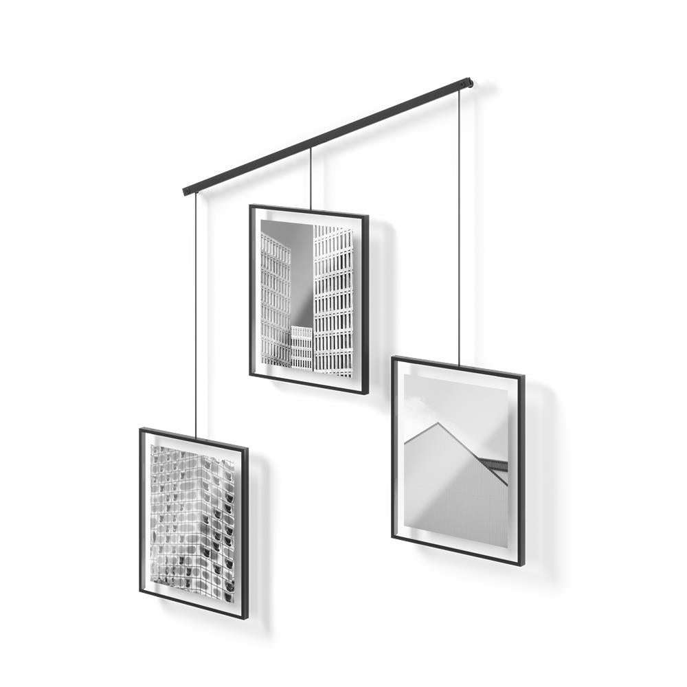 Umbra Exhibit Foto Collage Bilderrahmen, für 3 Fotos (20x25cm), in Schwarz