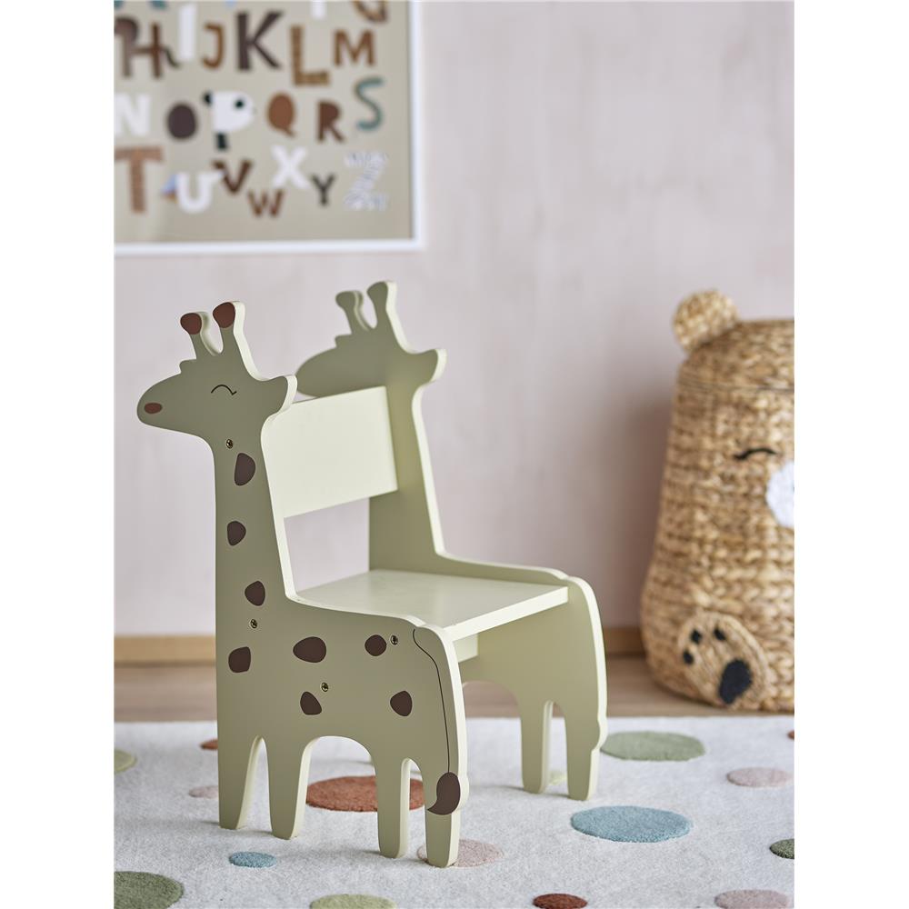 Bloomingville MINI Ibber Stuhl, Grau, Kinderstuhl, Giraffe, Kinderzimmer, dänisches Design