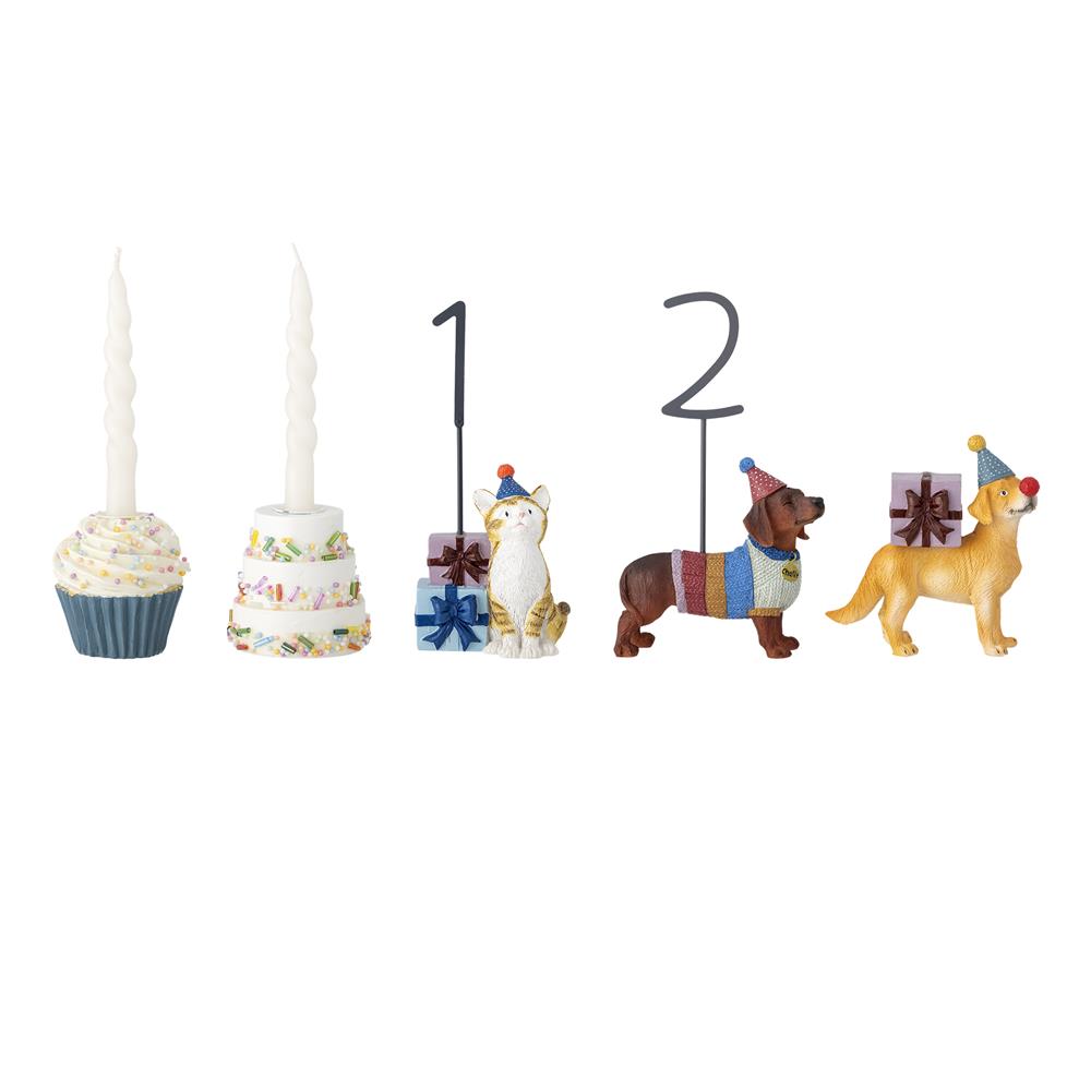 Bloomingville MINI Salve Geburtstagsdekoration für Kindergeburtstag, Geburtstagszug mit Zahlen