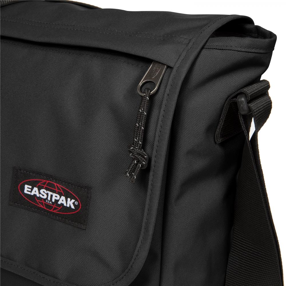 Eastpak DELEGATE +, Umhängetasche, Black (schwarz), 20L, Laptoptasche, Messenger-Tasche