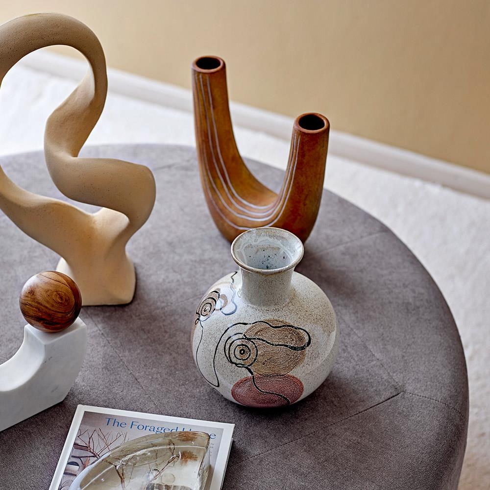 Bloomingville Berhan Dekofigur Skulptur Steingut Natur 40,5 cm Statement-Dekoobjekt