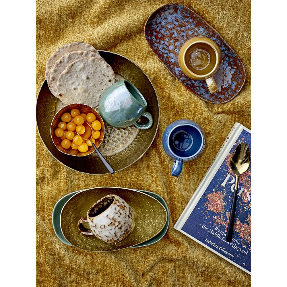 Bloomingville Tasse Paula, 275 ml, braun/natur, Steingut, dänisches Design