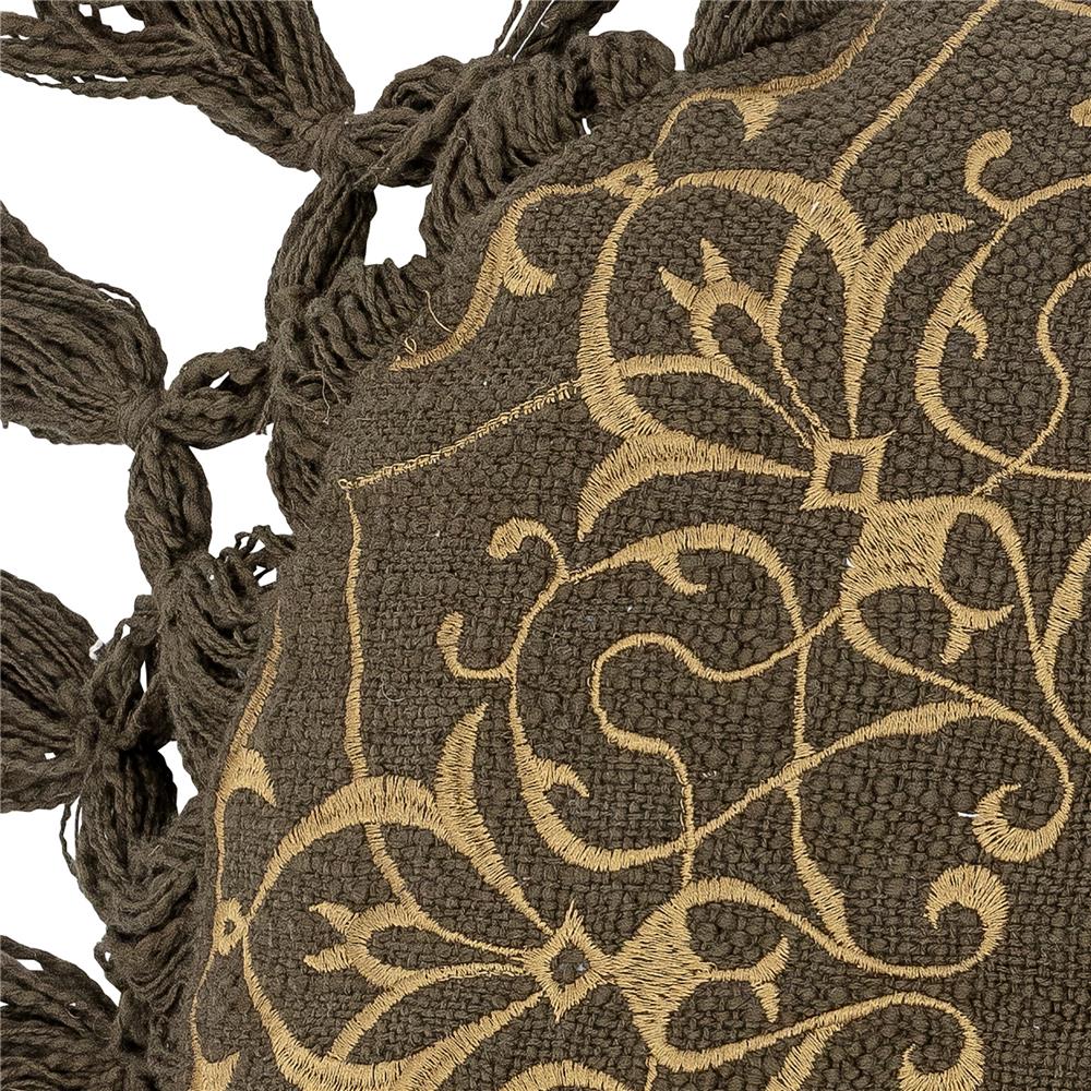 Bloomingville Kala Kissen, Grün, Baumwolle, 40 cm, dänisches Design