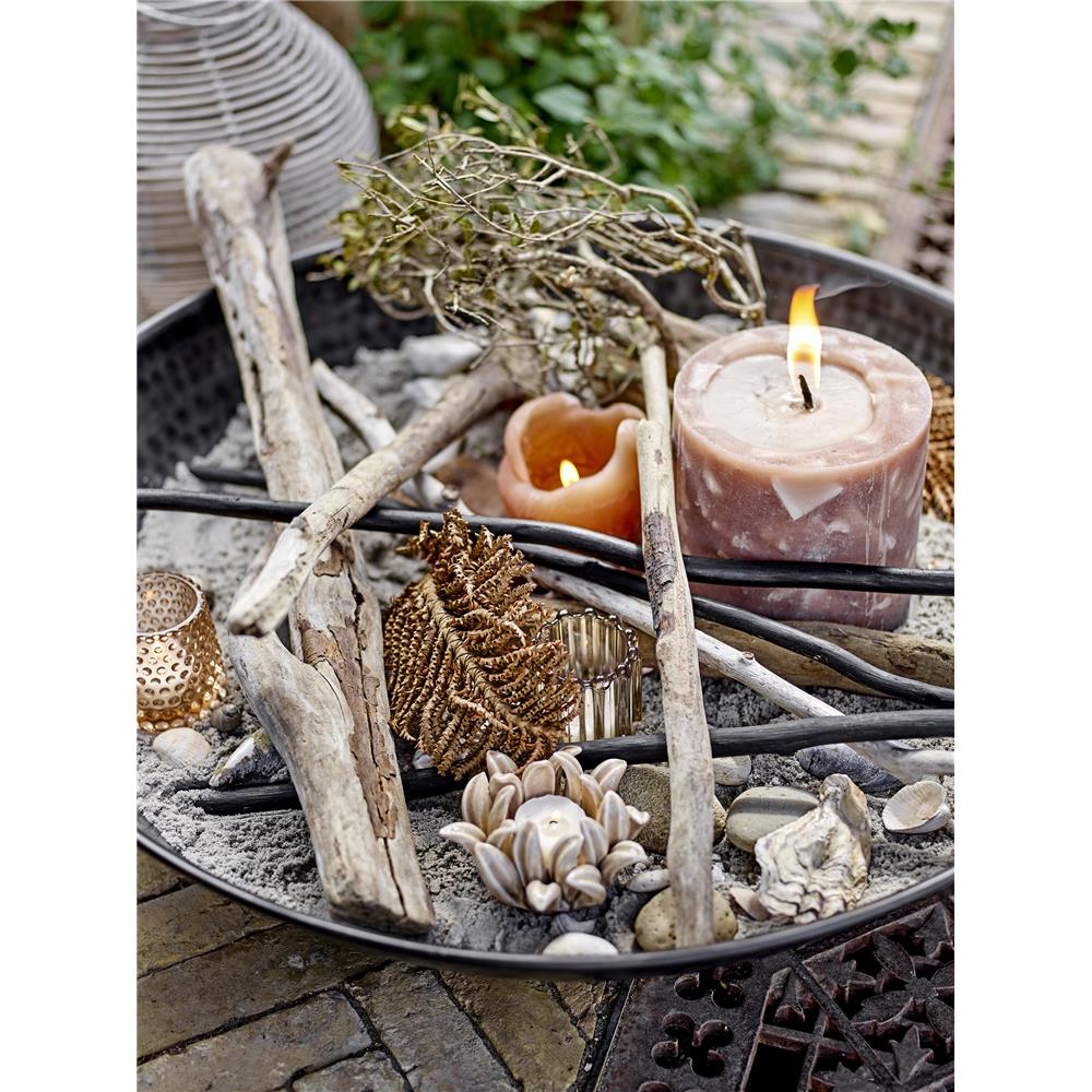 Bloomingville Rosslin Teelichthalter in Braun 2er Set, aus Glas