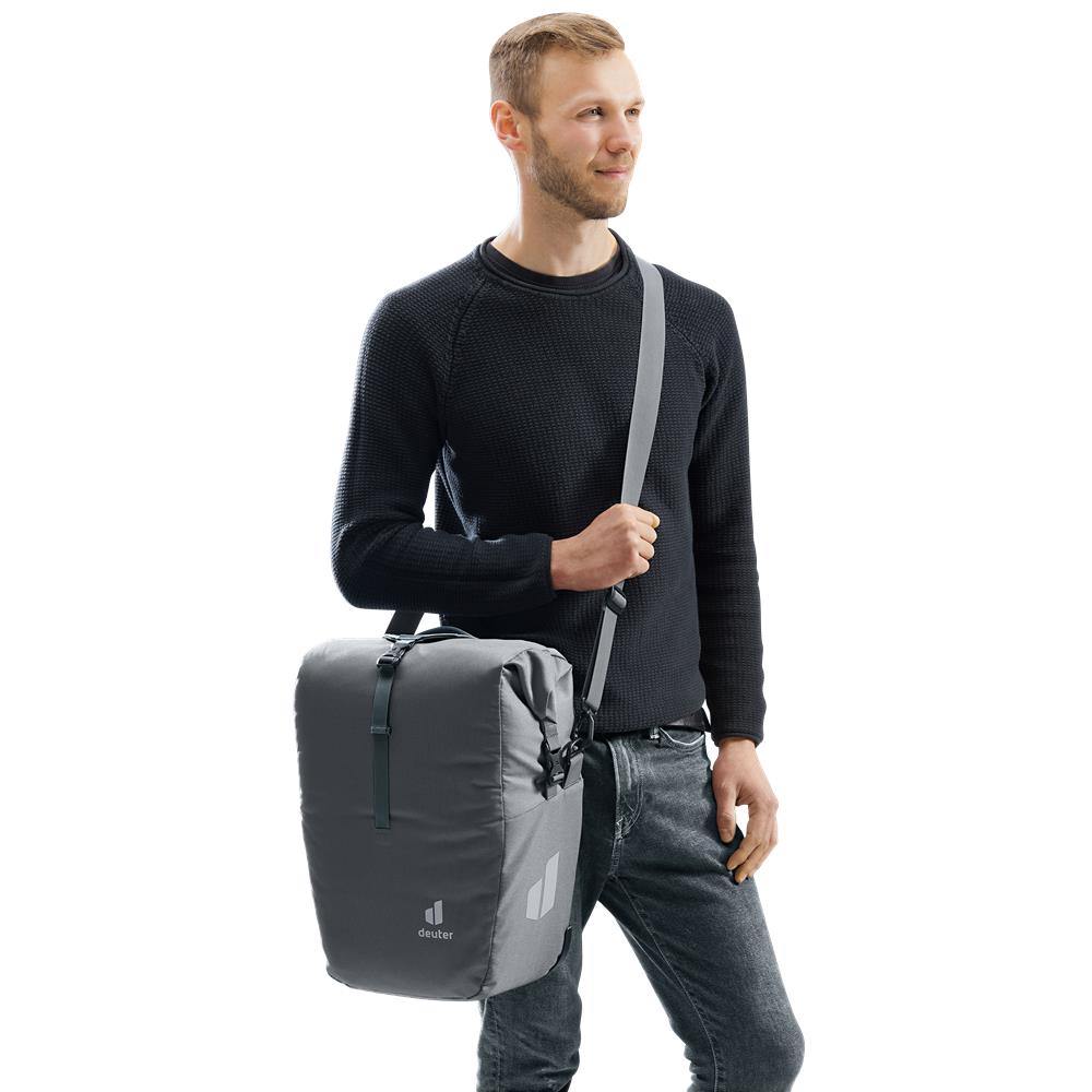 deuter Valbona 20+5, Fahrradtasche, graphite (grau), 25L, Hinterradtasche
