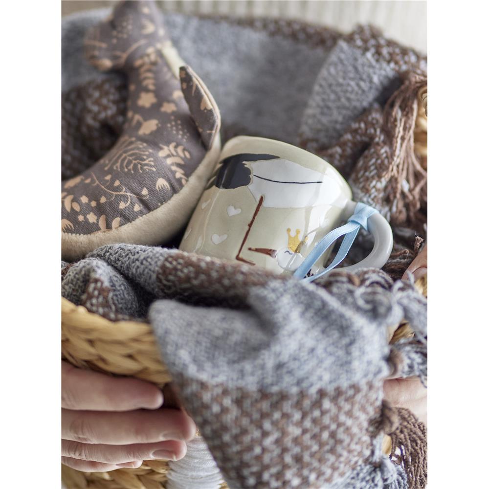 Bloomingville MINI Bambino Tasse mit Storch, perfekt für Baby shower (Babyparty)
