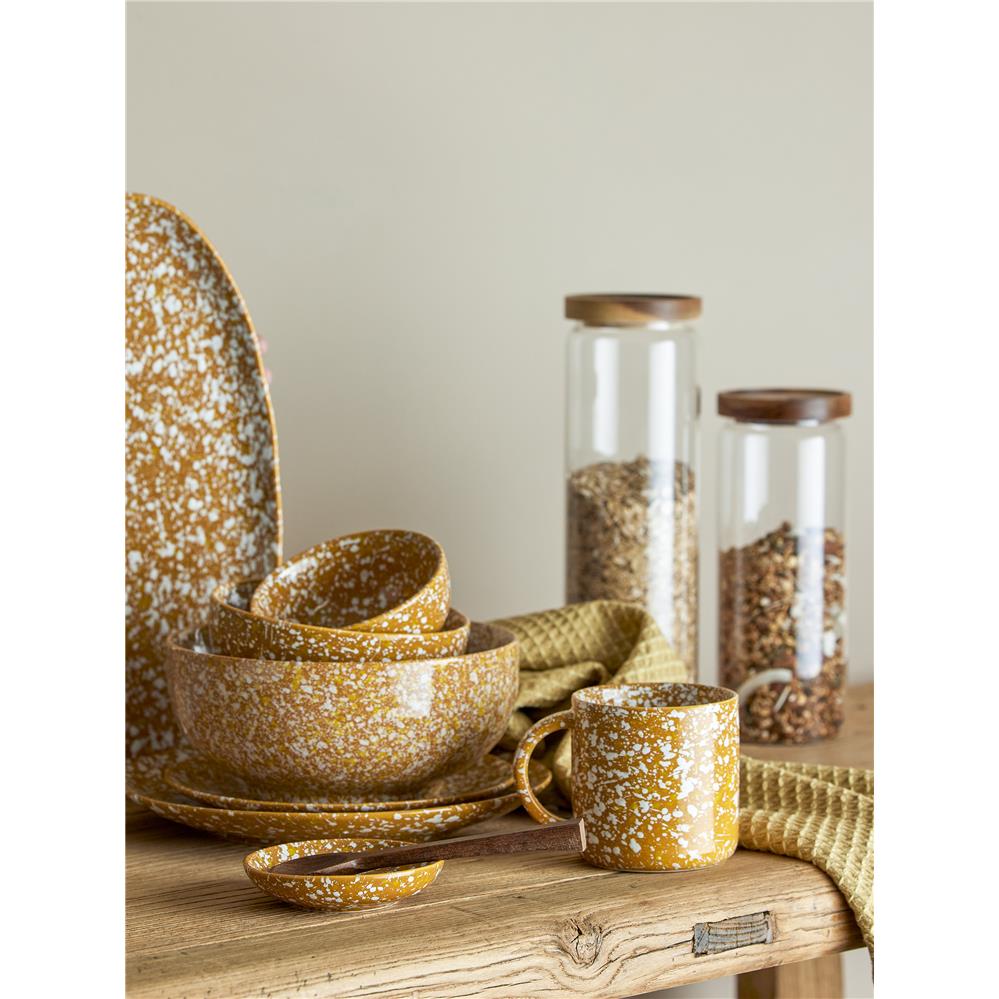 Bloomingville Carmel Schale in Braun aus Steingut mit 600ml Fassungsvermögen