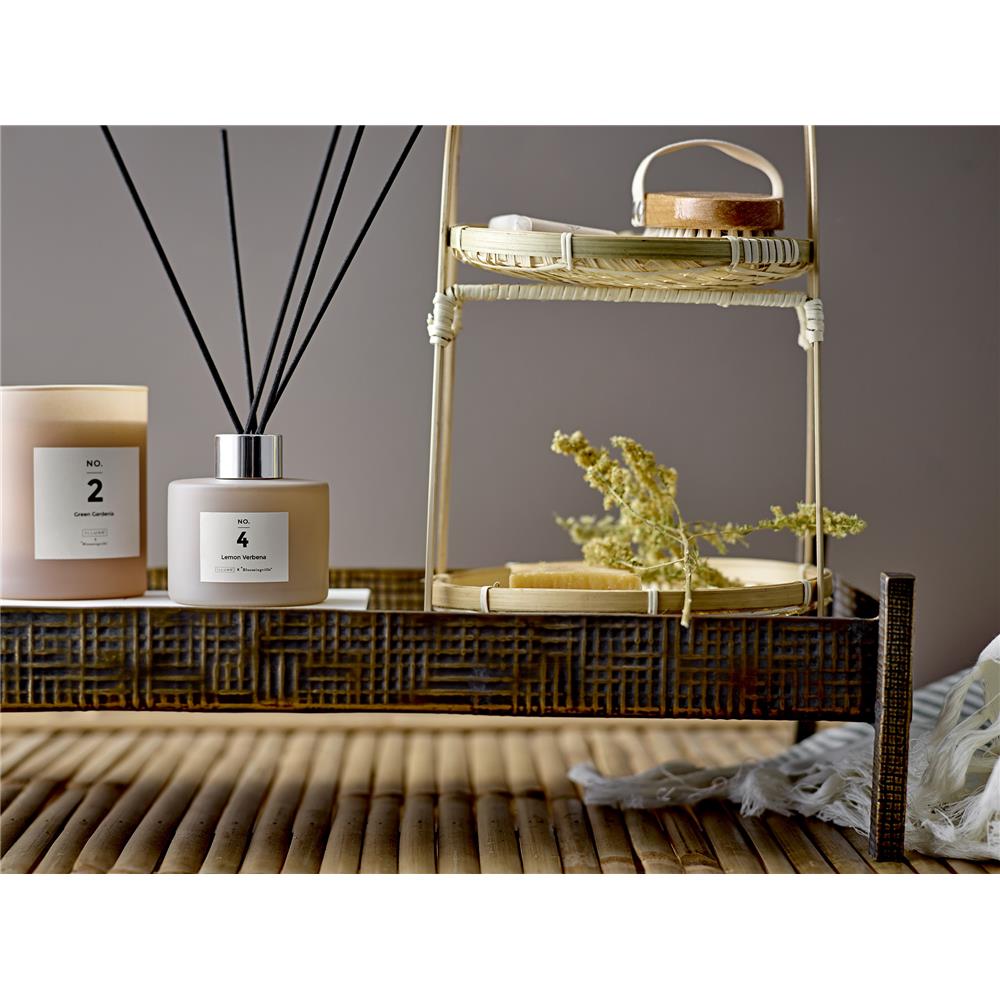 Bloomingville NO. 2 - Green Gardenia Duftkerze, Rose, Natürliches Wachs, 210 G. - 50 Hour - Gift box - D8xH10 cm