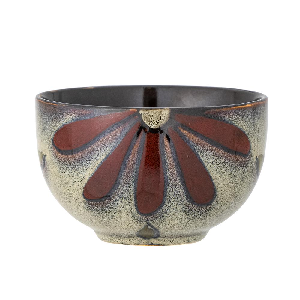 Bloomingville Samran Schale aus Steingut in Braun mit einem Durchmesser von 11cm