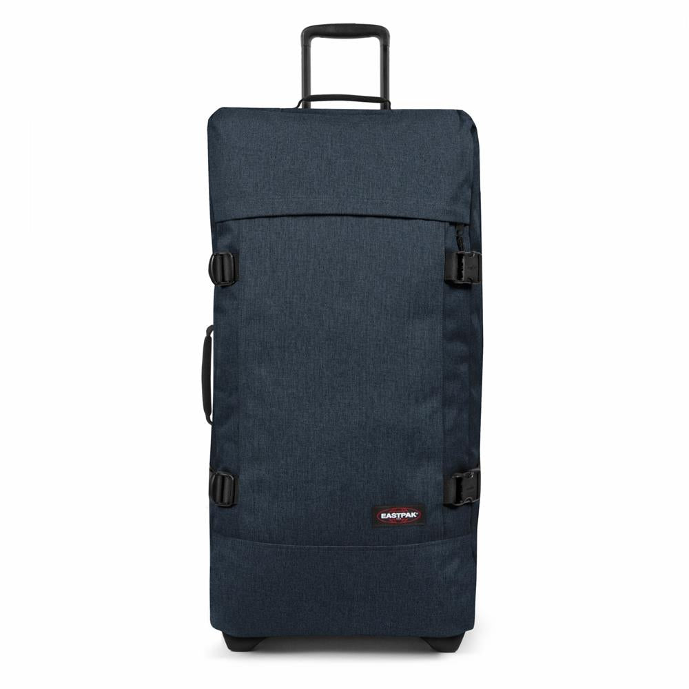 Eastpak TRANVERZ L, Großer Reisetrolley, Triple Denim (blau), 121L, Rollkoffer mit 2 Rädern und TSA-Schloss