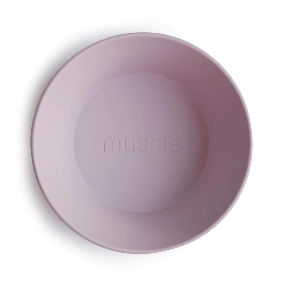 Mushie Kinderschüssel 2er Set, Soft Lilac, rund, BPA-frei