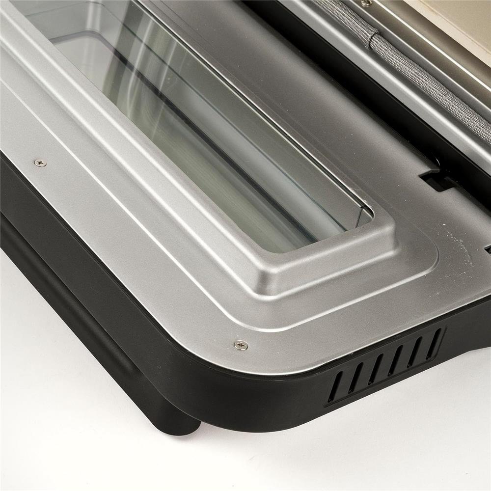 G3Ferrari elektrischer Pizzaofen Pizza Pro silber Pizzamaker bis 450°C Display Pizzastein Selbstreinigungsprogramm