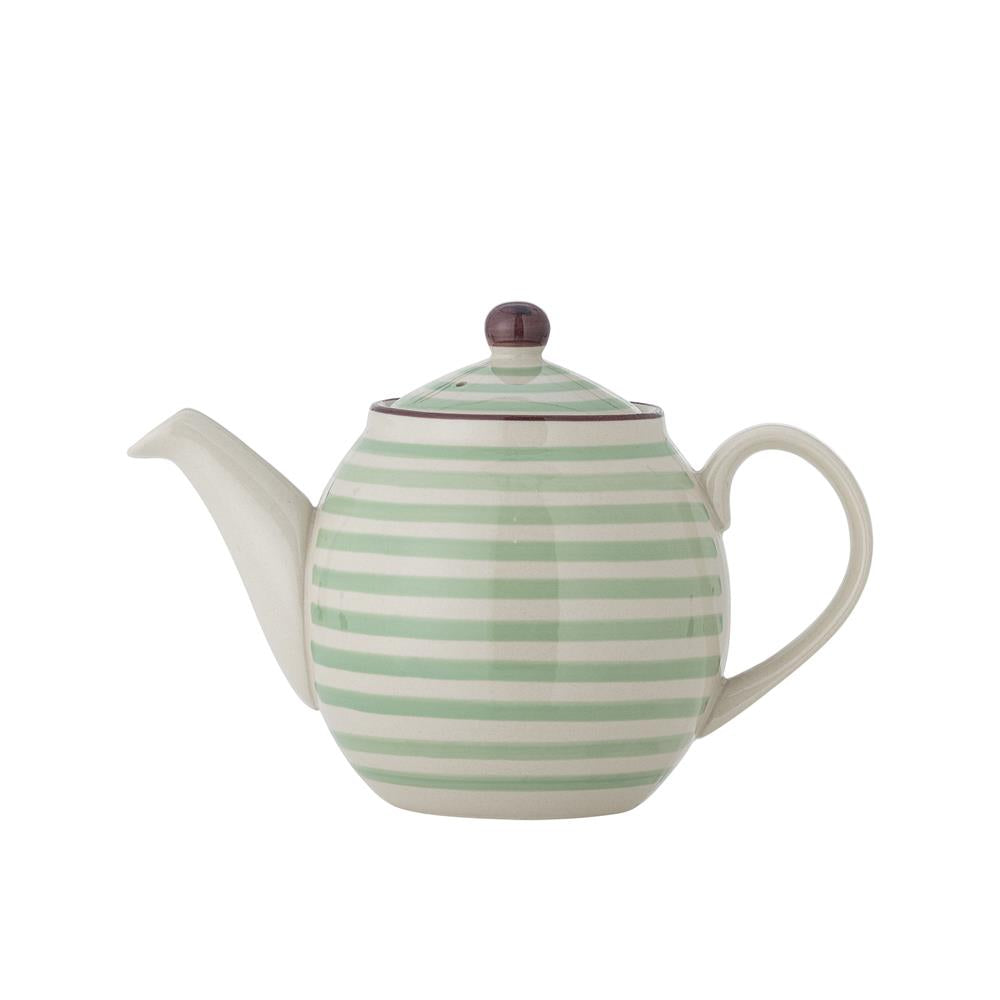 Bloomingville Patrizia Teekanne, Grün, 1,2L, Steingut, dänisches Design