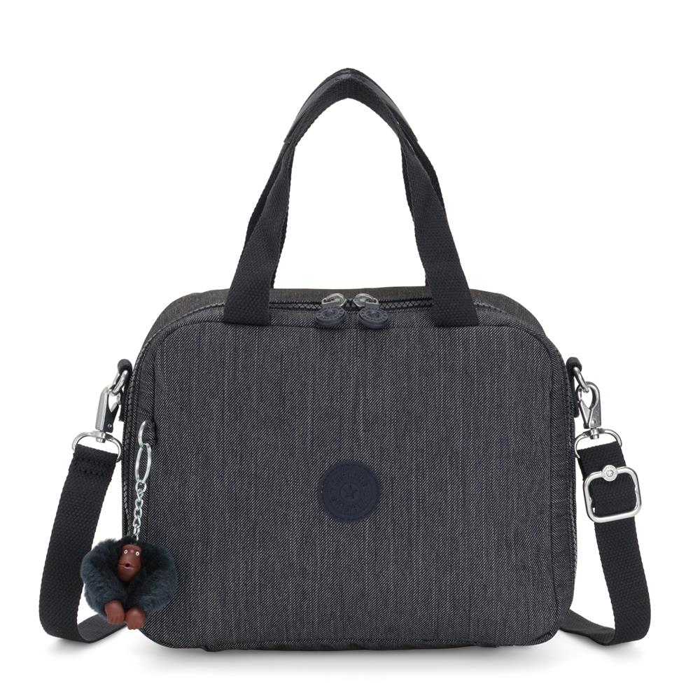 Kipling MIYO, Große Lunchbox, Marine Navy (blau), Frühstückstasche mit Trolleyschlaufe